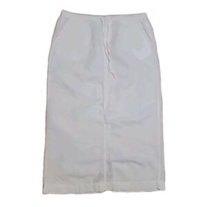 White Stag Pencil Long Skirt Linen Blend Size Large